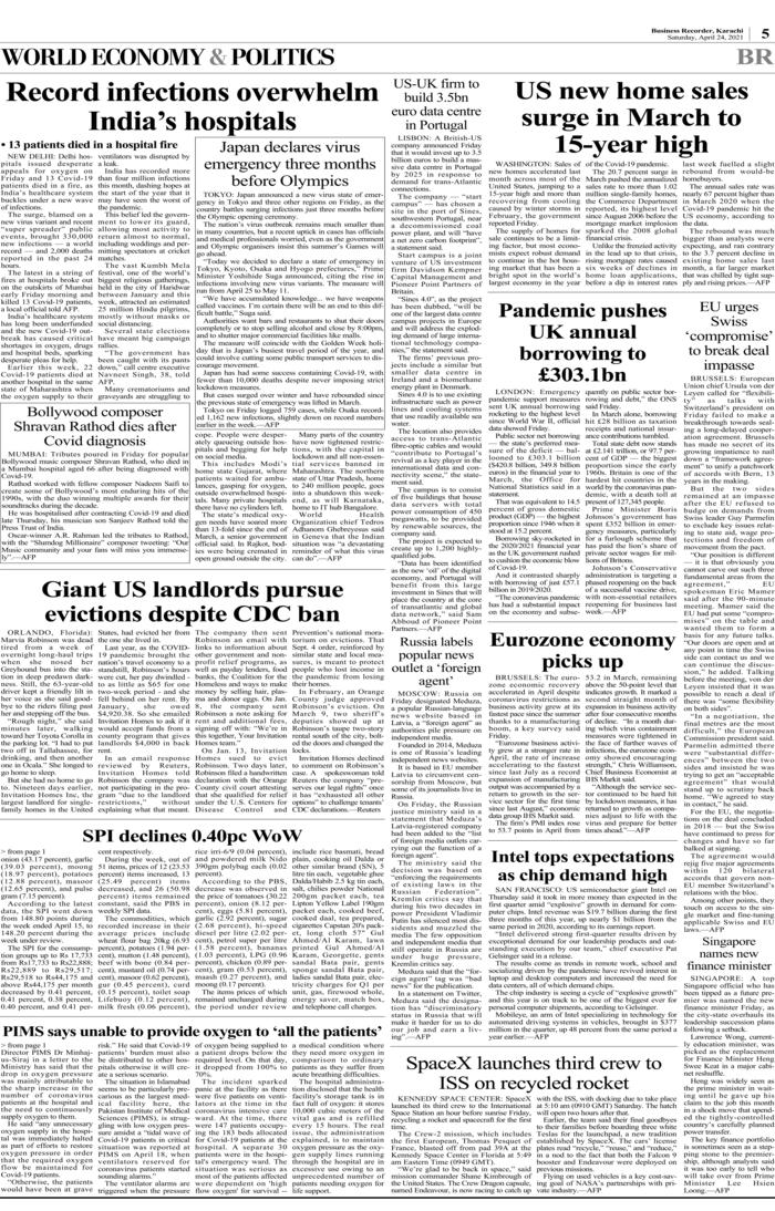 BRePaper Apr 24, 2021 Page Front Page 1