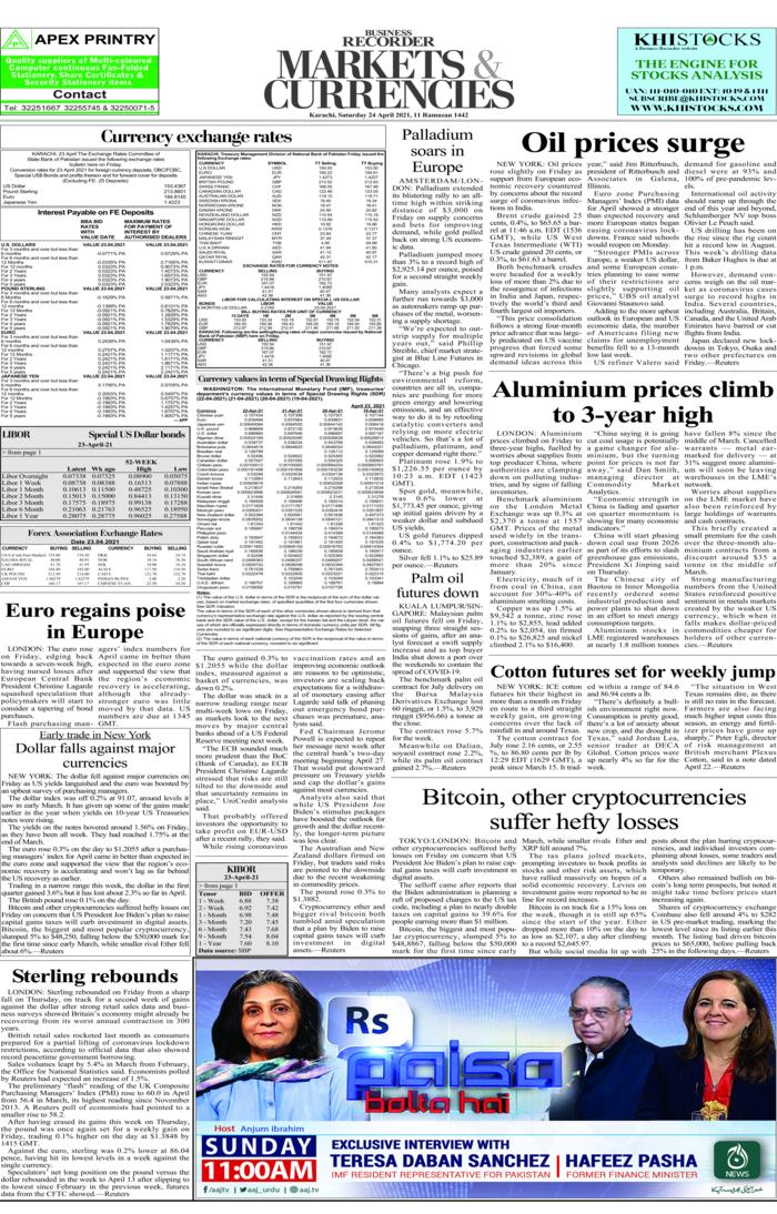 BRePaper Apr 24, 2021 Page Front Page 1