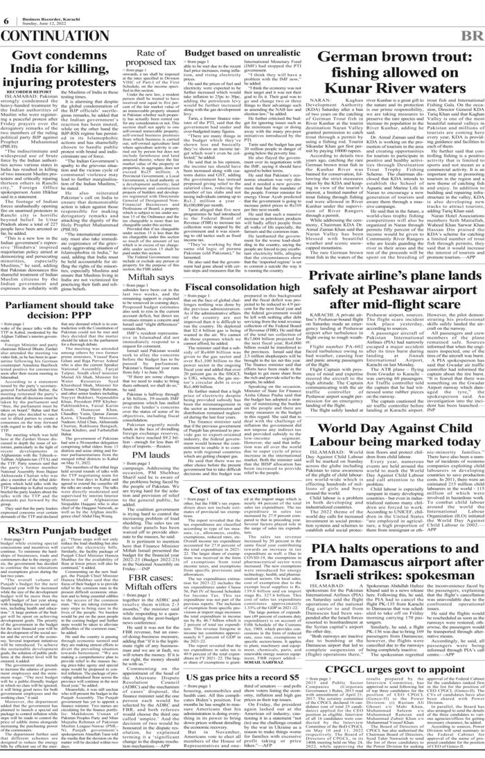 BRePaper Jun 12, 2022 Page Your Shares Last Month Page 10